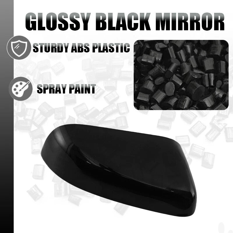 Door Side Mirror Cover Cap for Ford Explorer 2016-2019 Right Passenger Black