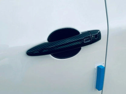 Carbon Fiber Door Handle Bowl Cover Trim for Nissan Rogue (2021-2023)