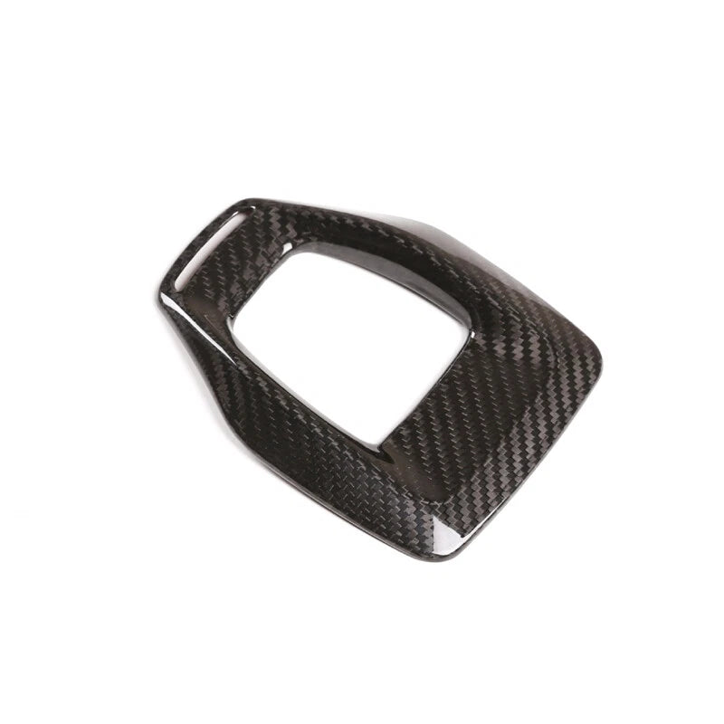 Carbon Fiber Center Gear Shift Knob Panel Cover Trim For Alfa Romeo Giulia 2020+