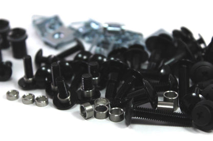 Aluminium Noir Tête de fourche Clips Kit Gen3 for BMW S1000RR (2015–2019)
