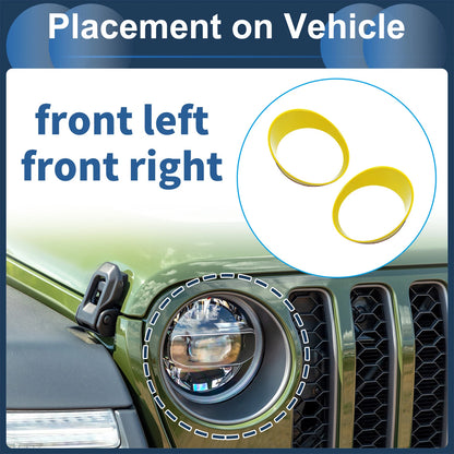 Headlight Trim Bezels for Jeep Wrangler (2029)