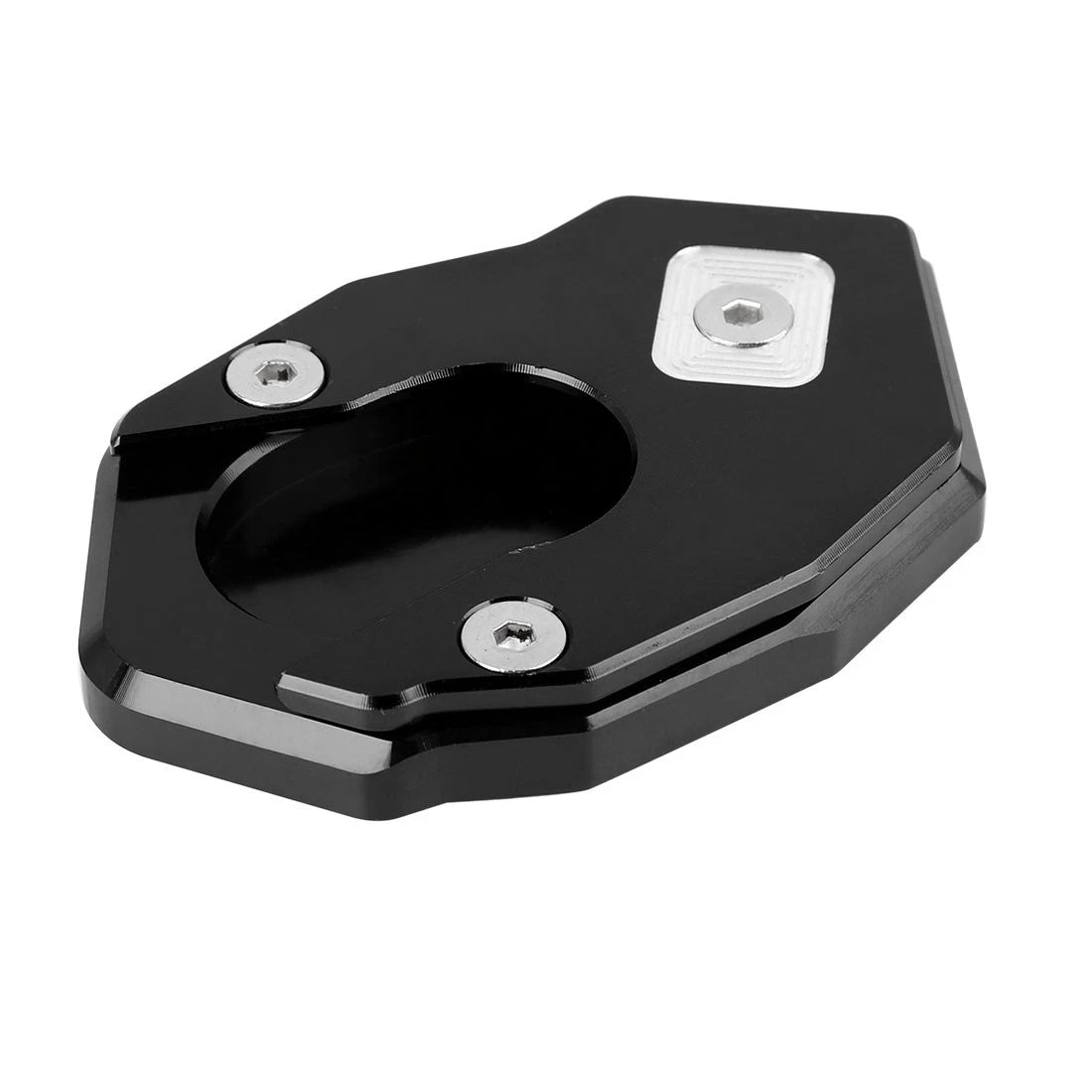 Kickstand Enlarger Black Aluminium Alloy for Kawasaki Z250 Z300 Z650