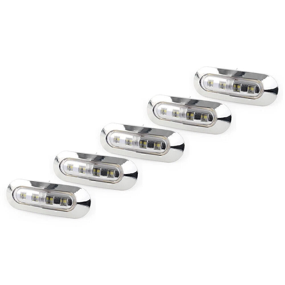 5 x LED Side Clearance Marker Lights for Truck Trailer Pickup 12V 24V