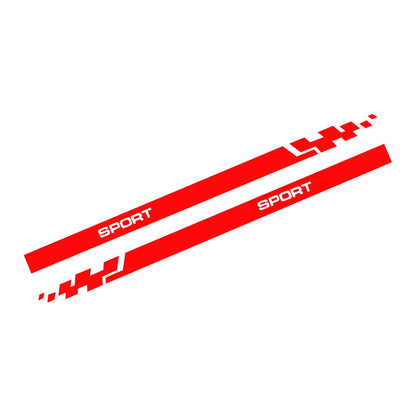 Racing Sport Car Side Fender Skirt Stripe Stickers for Make & Model