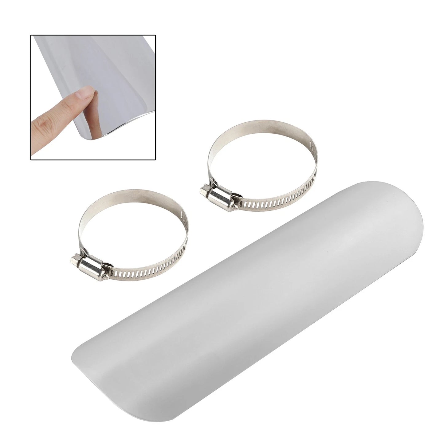 Chroma Decorative Cover for Exhaust Pipe Mount Steel for Motorcycle Cub