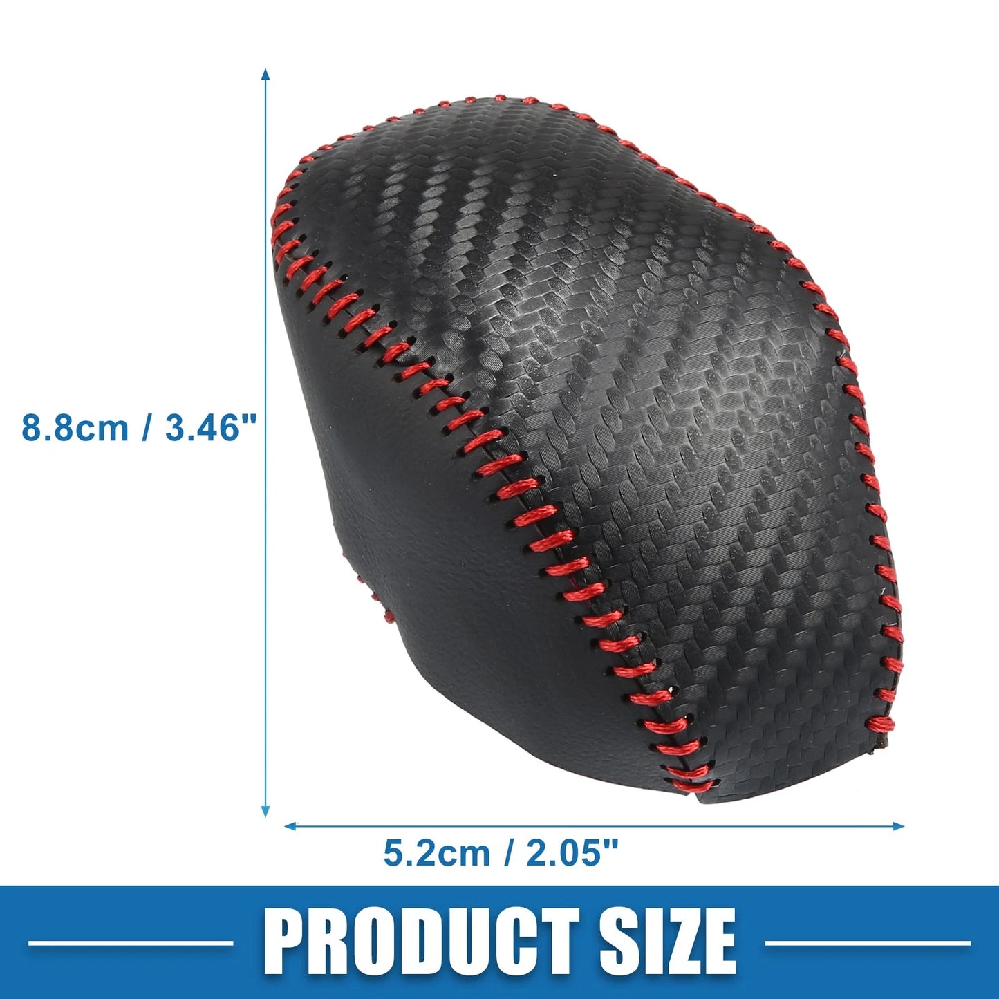 Gear Shifting Knob Cover Trim for Toyota Highlander 2020-2023 Black Red