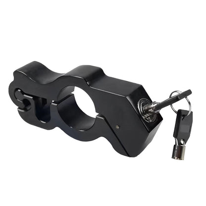 Black Motor Handlebar Lock Anti-Theft Grip for Bike Scooter ATV