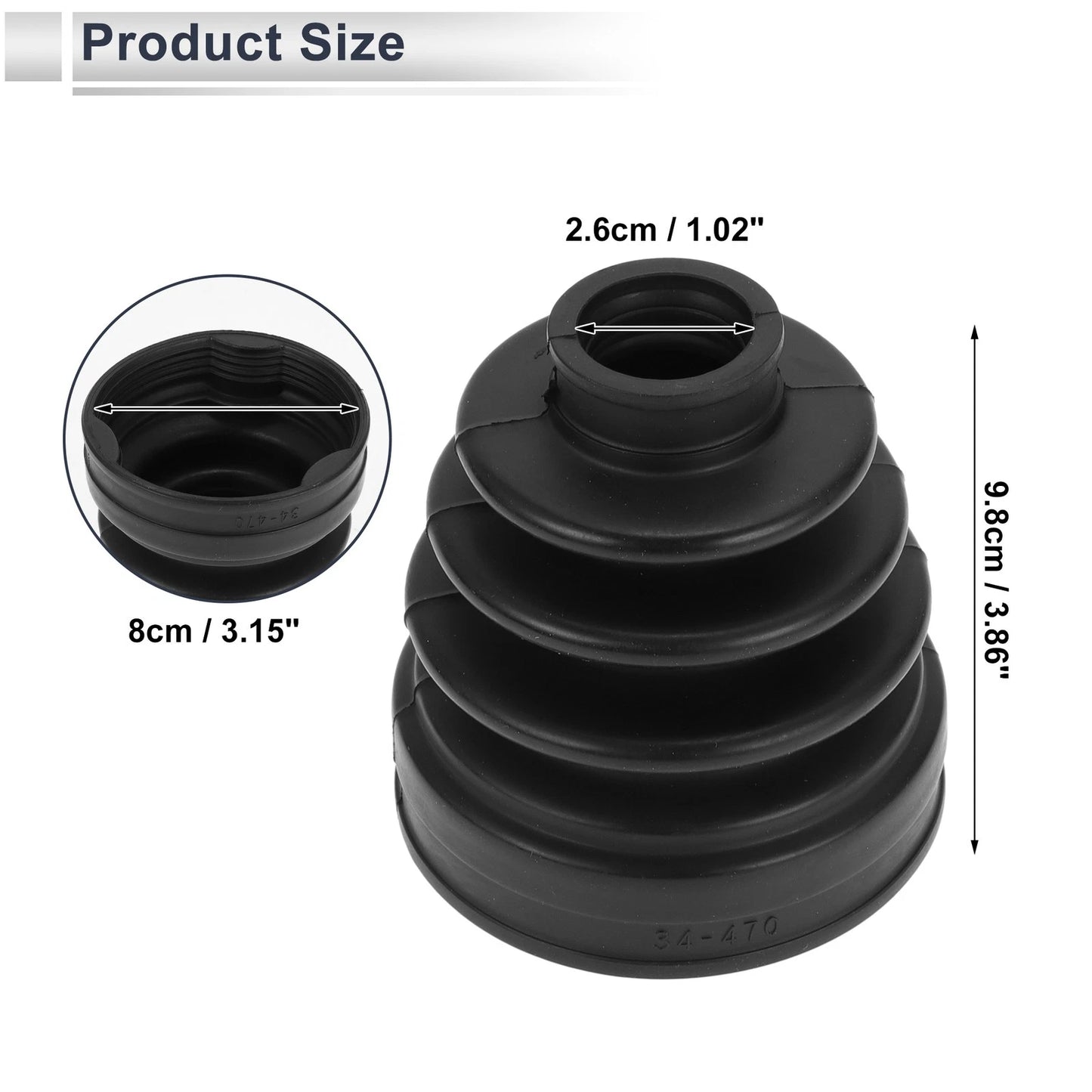 Inner CV Joint Boot Kit with Clamps for Mazda MPV (2004-2006)