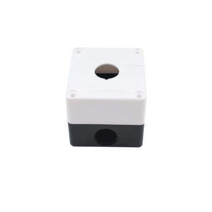 22mm Push Button Switch Box for Control Station - White & Black