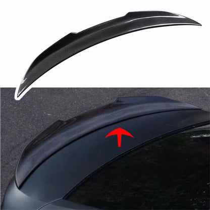 Carbon Fiber Rear Trunk Spoiler Wing Lip V Style Fit for Cadillac CT5 2020-23