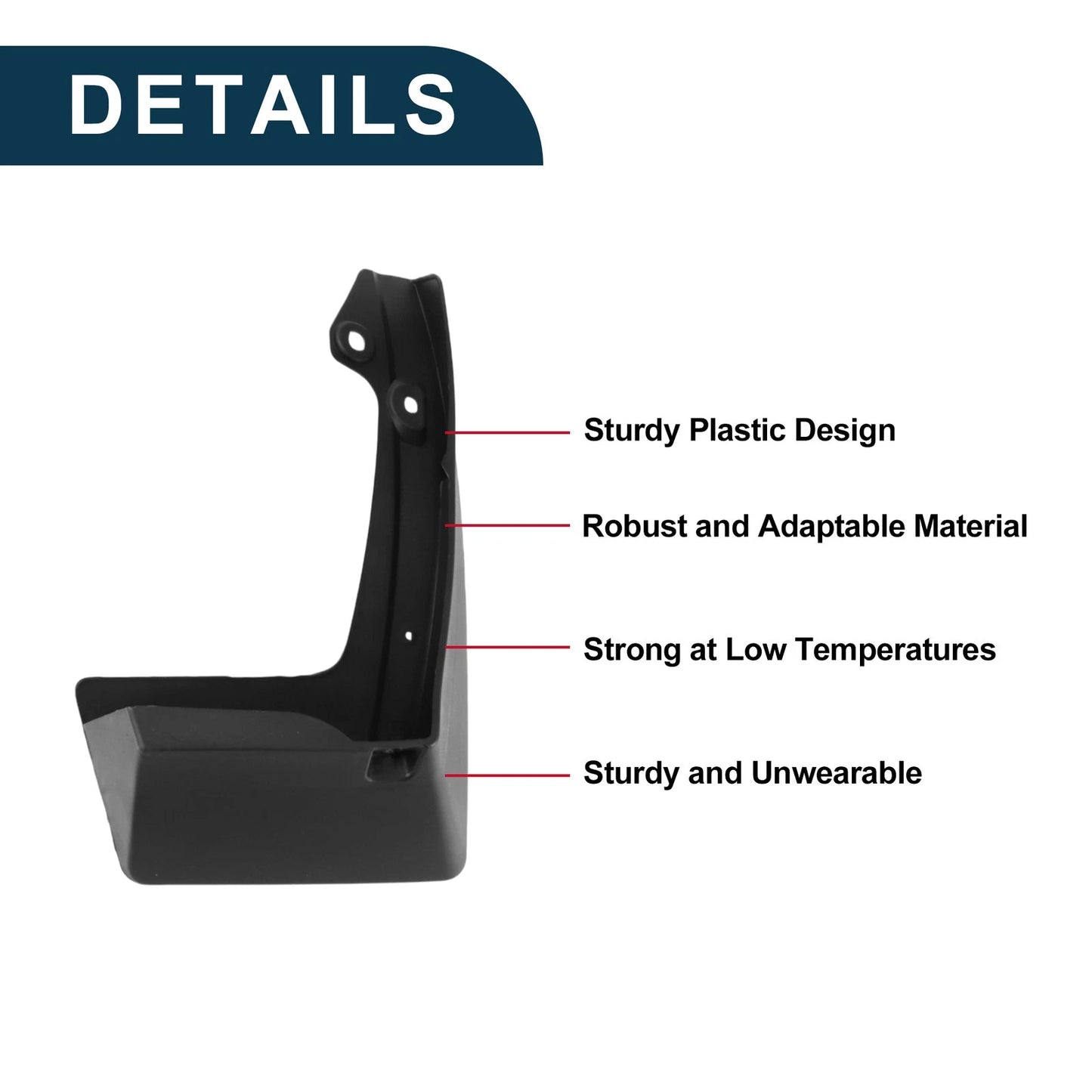 Mud Flaps Splash Guards 1 Set for Toyota IZOA (2018-2023)