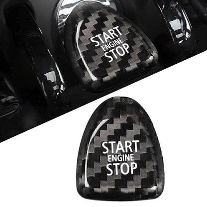 Carbon Fiber Keyless Start Button Cover for BMW Mini Cooper (2002-2023)