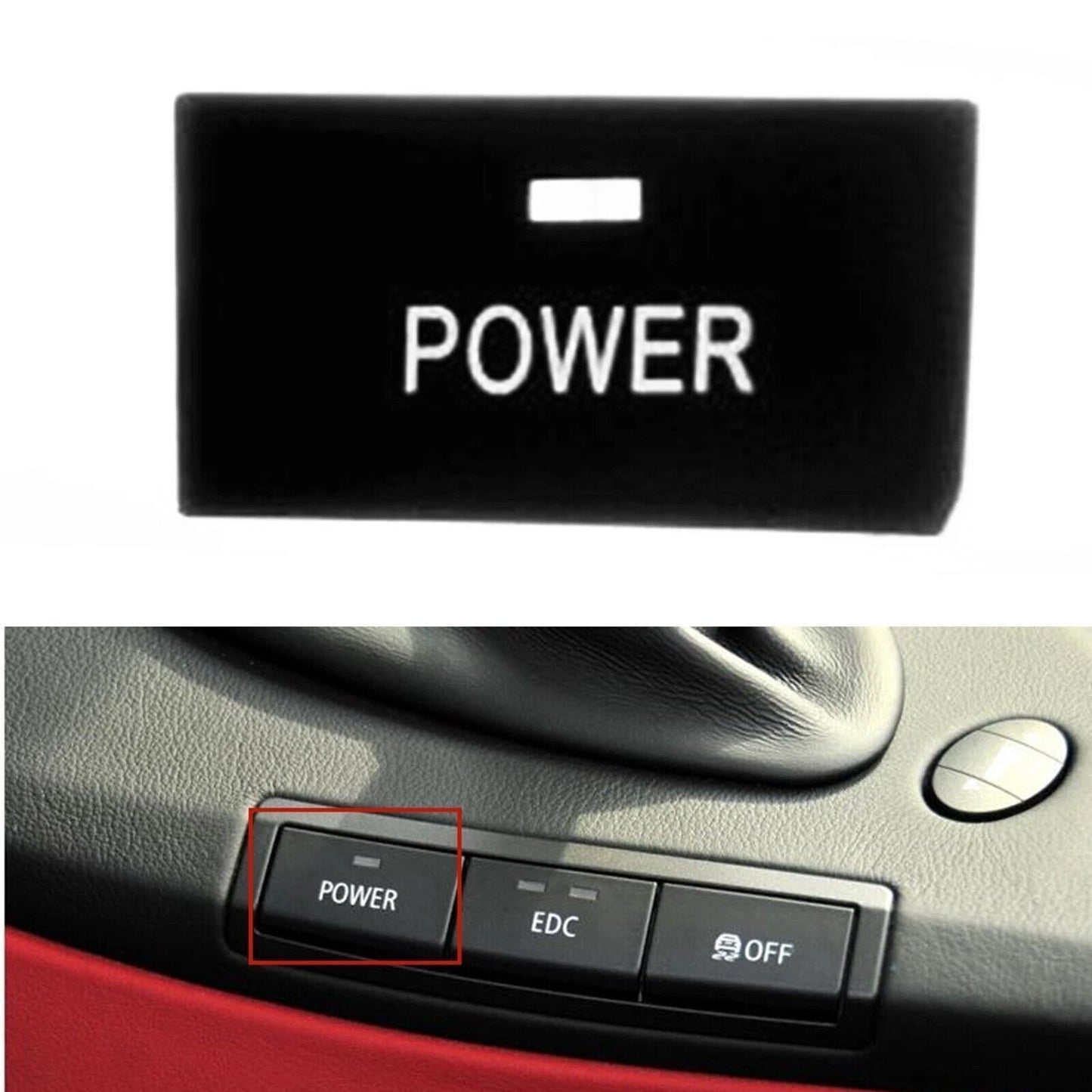 Center Console POWER Button Cover for BMW 3 Series E90 E92 E93 M3 (2008-2013)