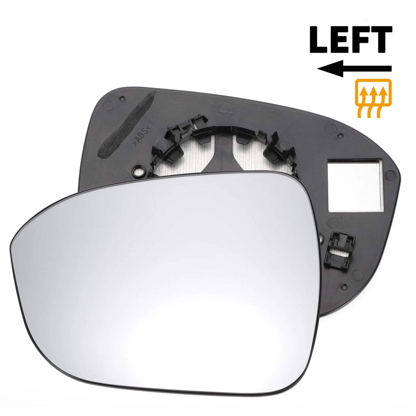 Left Side Heated White Mirror Glass for Nissan Juke (2019-2022)