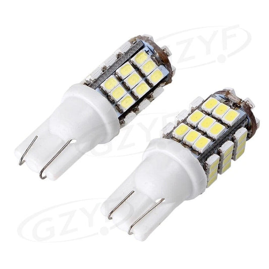 2 x 12V LED T10 168 Xenon Backup Reverse Lights for Car (6000K)