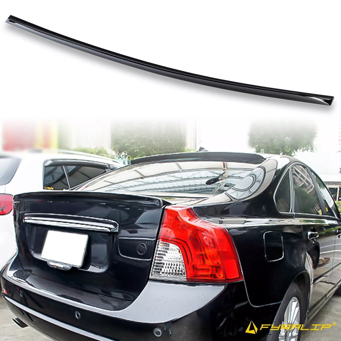 Black Roof Spoiler for Volvo S40 (2012)