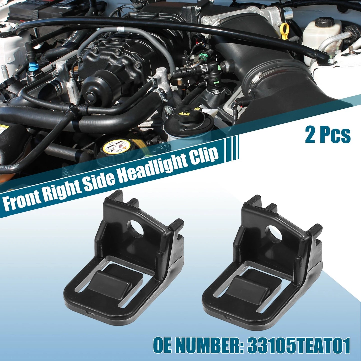 Front Right Side Headlight Clips for Honda Civic (2016-2020)
