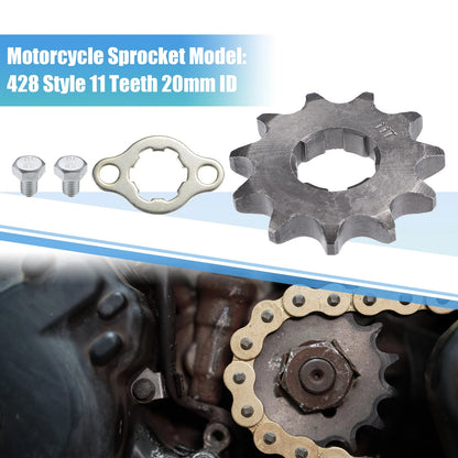Front Engine Sprocket / 428 11T 20mm ID for Dirt Pit Bike ATV