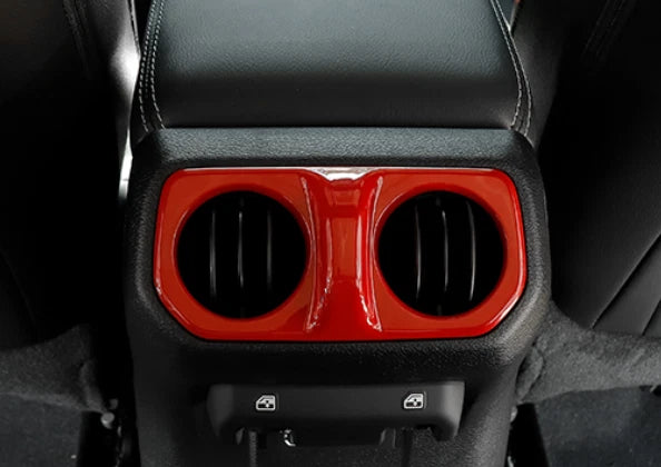 Rear Air Outlet Vent Cover Trim for 2018-2023 Jeep Wrangler JL ABS Red (2018-2023)
