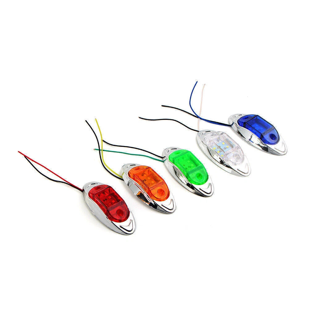 24V 6 x LED Indicator Light for Truck Trailer Side Marker Brake Warning Light