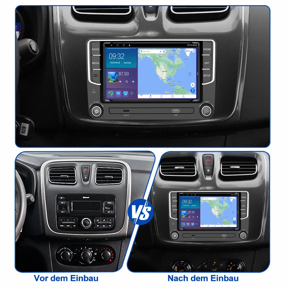 Apple CarPlay Android Auto Head Unit for Volkswagen Polo (2010-2014)