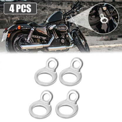 4 x Stainless Steel Tie Down Anchor Hooks for Motorcycles