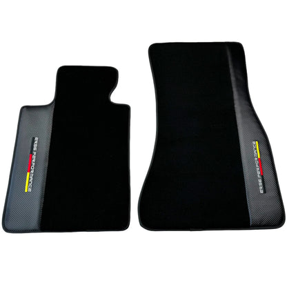 Black Floor Mats for BMW 3 Series E36 Convertible (1993-2000) with Carbon