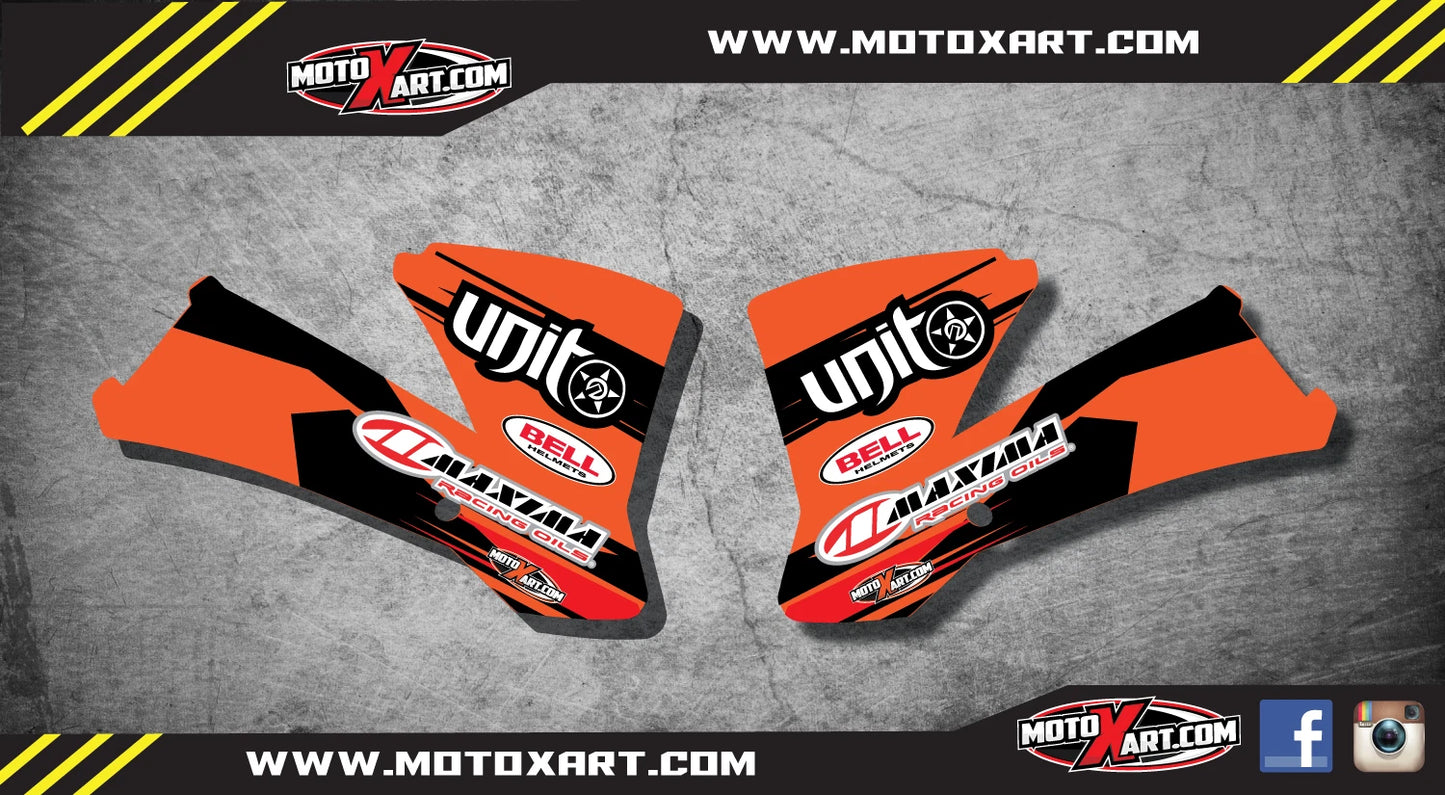DIGGER Style Radiator Graphics for KTM 85 (2003-2005)