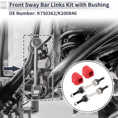 Front Stabilizer Bar Links & Bushings for Ford F-150 (2004-2023)