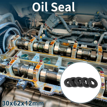 Oil Seal 30x62x12mm Seal Ring Rotary Shaft NBR Rubber 5 pcs