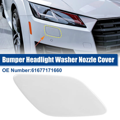 Front Bumper Headlight Washer Cover Cap for BMW 335i White