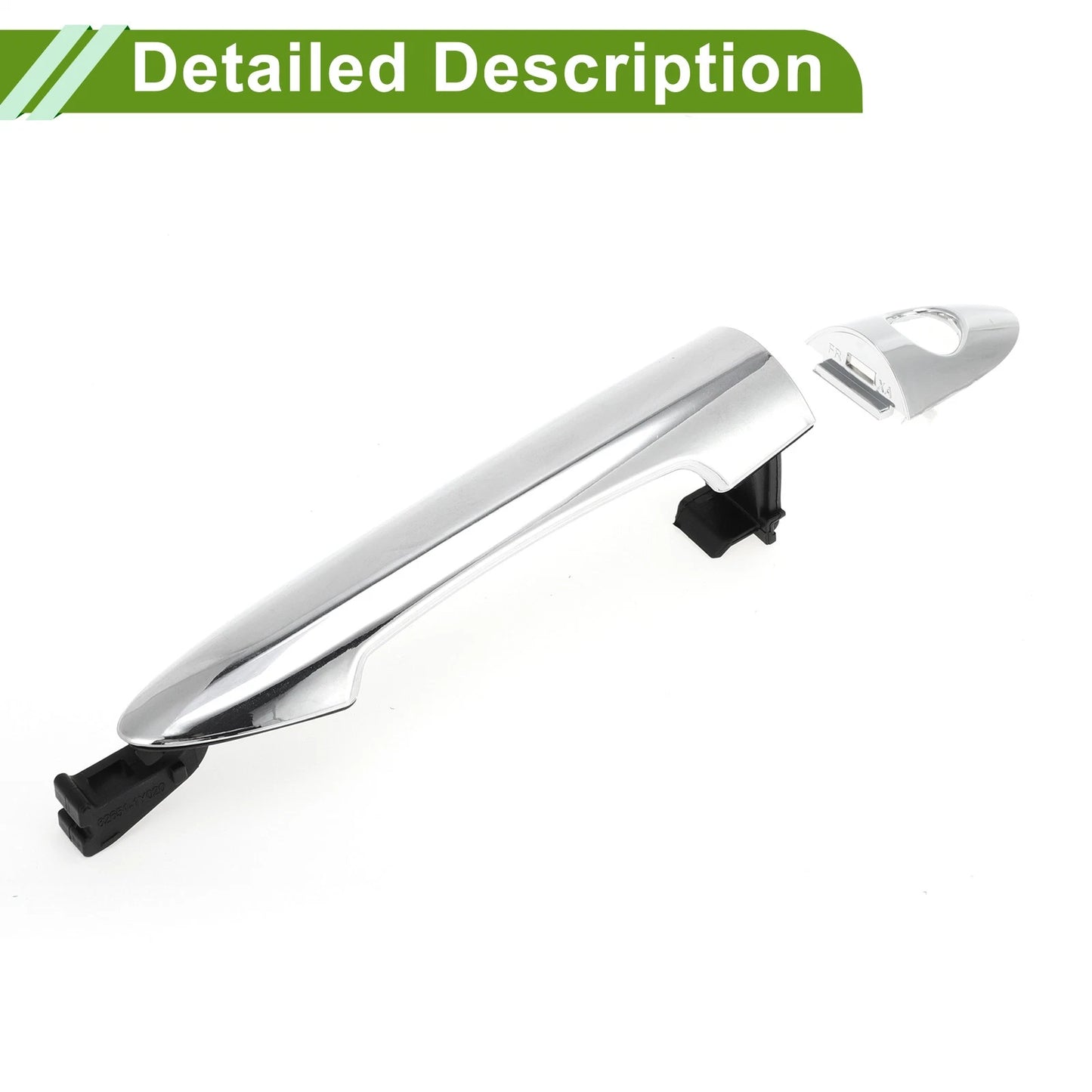 Silver Tone Exterior Door Handle for Hyundai Kia Front Right (2011-2019)
