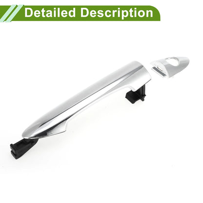 Silver Tone Exterior Door Handle for Hyundai Kia Front Right (2011-2019)