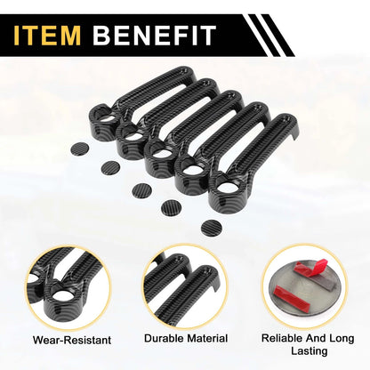 Exterior Door Handle Cover Set for Jeep Wrangler JK JKU (2007-2018)