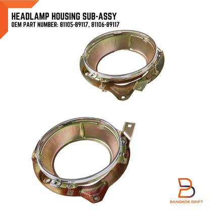 Headlight Housing Lamp Surround for Toyota Hilux Ute RN30 LN30 4Runner (1978-1983)