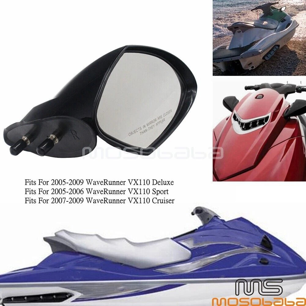 Right Rearview Mirror for Yamaha WaveRunner VX1100 Deluxe/Sport/Cruise (2002-2008)