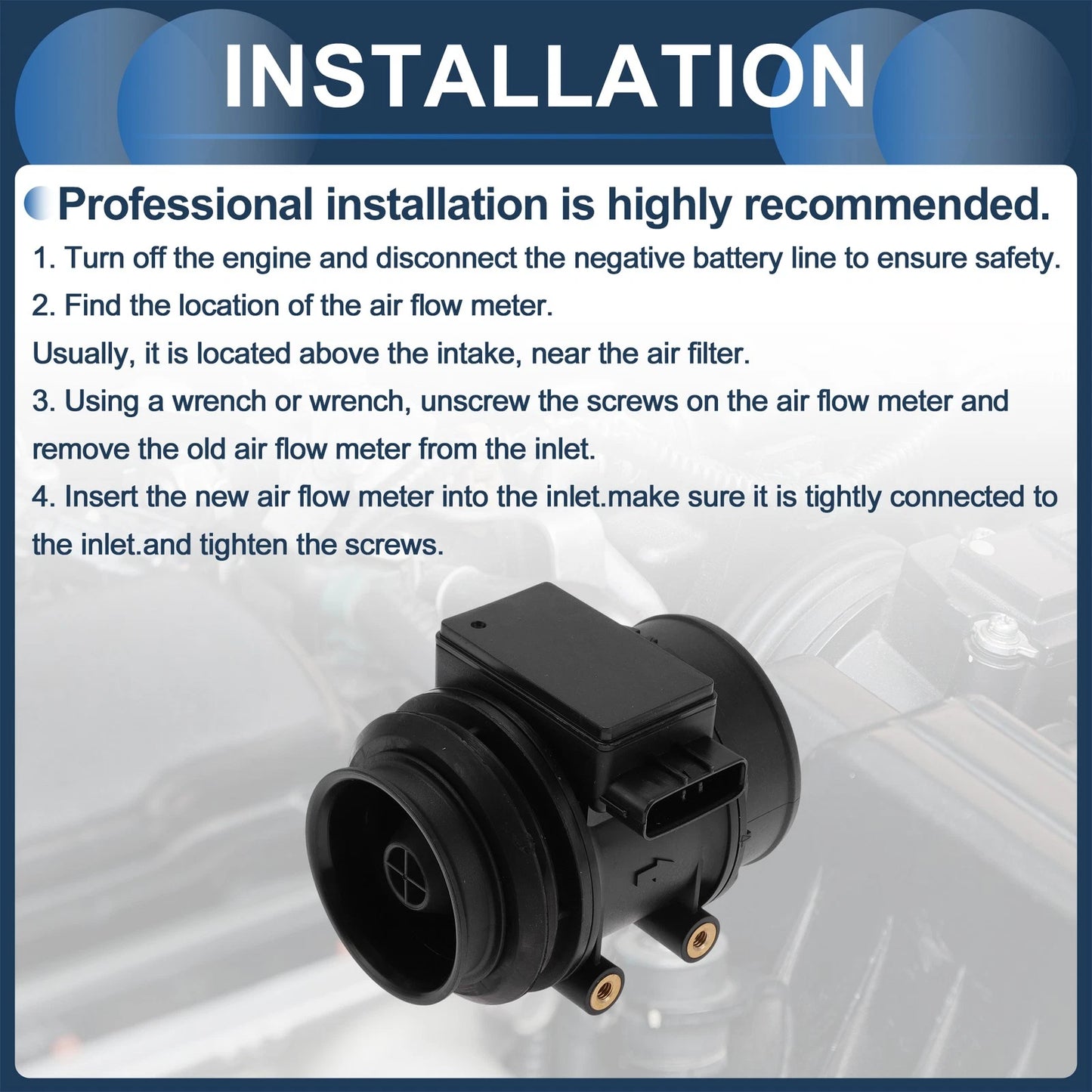 Mass Air Flow Sensor for Toyota 4Runner (1996-1998)