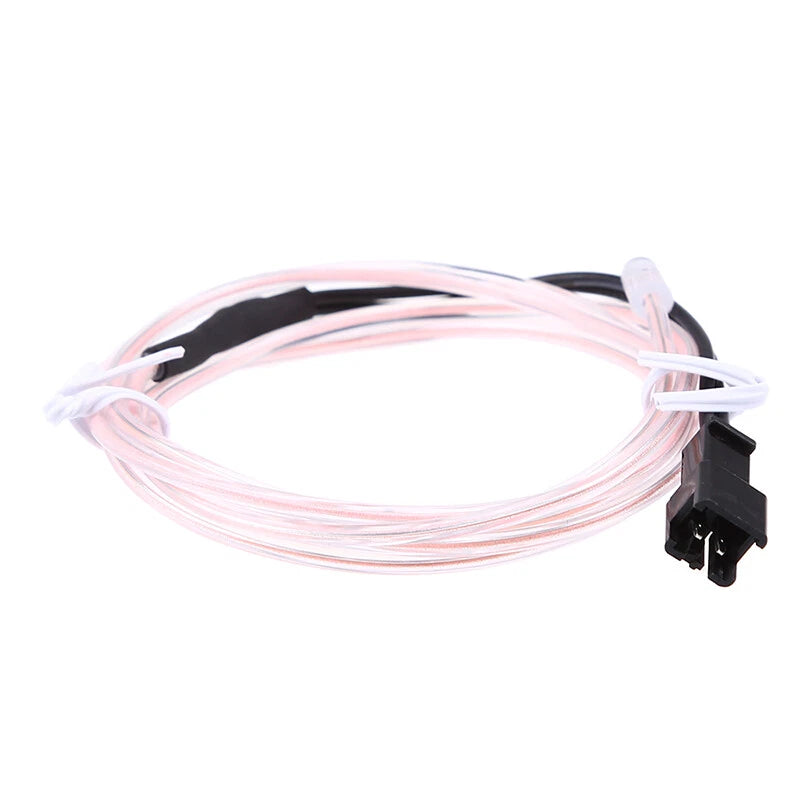 5M LED EL Wire White Cold Light Neon Strip for Car Interior Decor