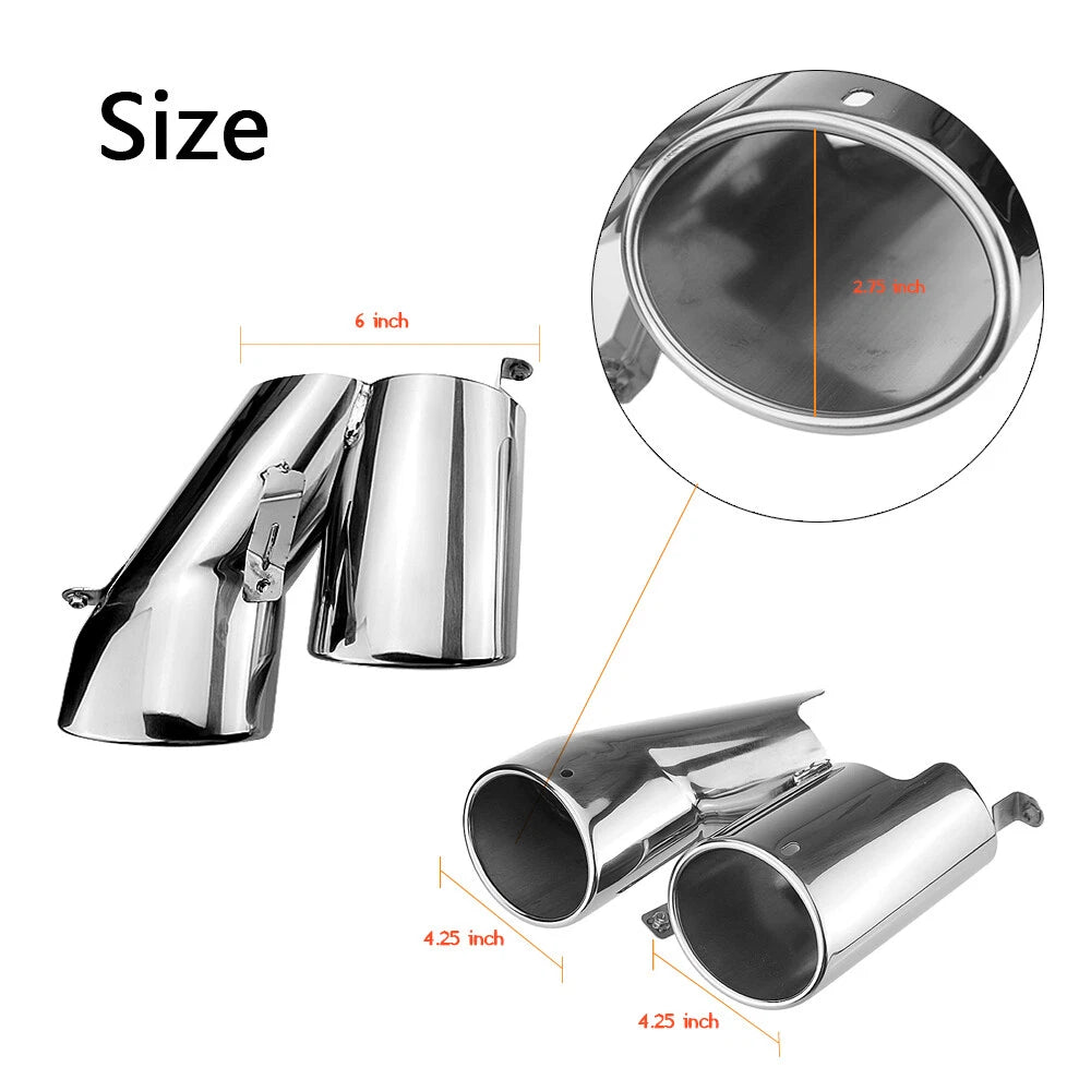 Tail Exhaust Pipe Quad Tip for 2018-2022 Honda Accord Sport Touring