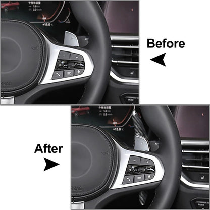 Black Steering Wheel Shift Paddle Shifter Extension for Hyundai LA Festa (2019-21)