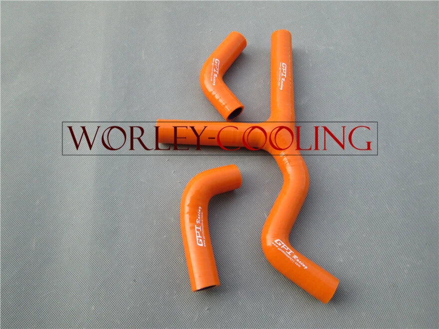 Silicone Radiator Hose for KTM SMR560 2006-2007 (2) ORANGE