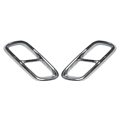 Chrome Rear Exhaust Muffler Tail Pipe Cover Trim for Mercedes C-Class (2022-2023)