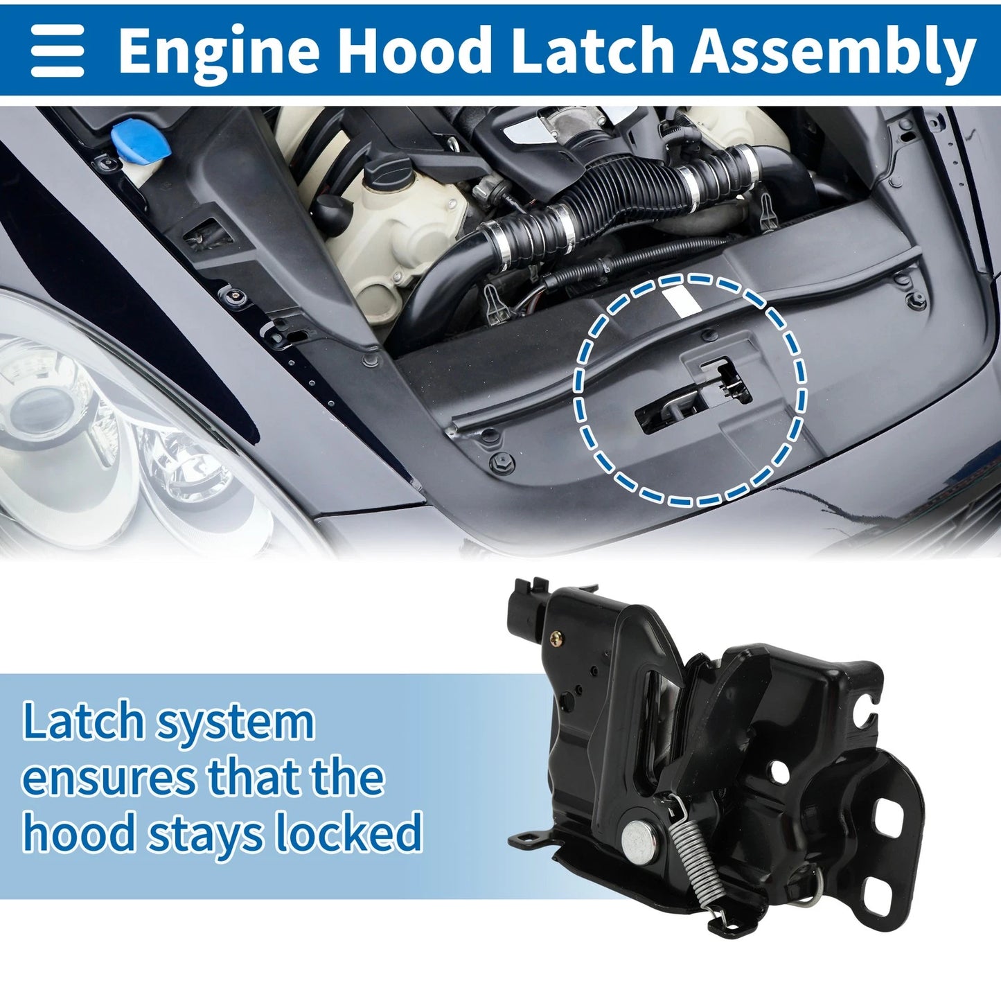 Hood Latch Assembly for Dodge Challenger (2011-2015)