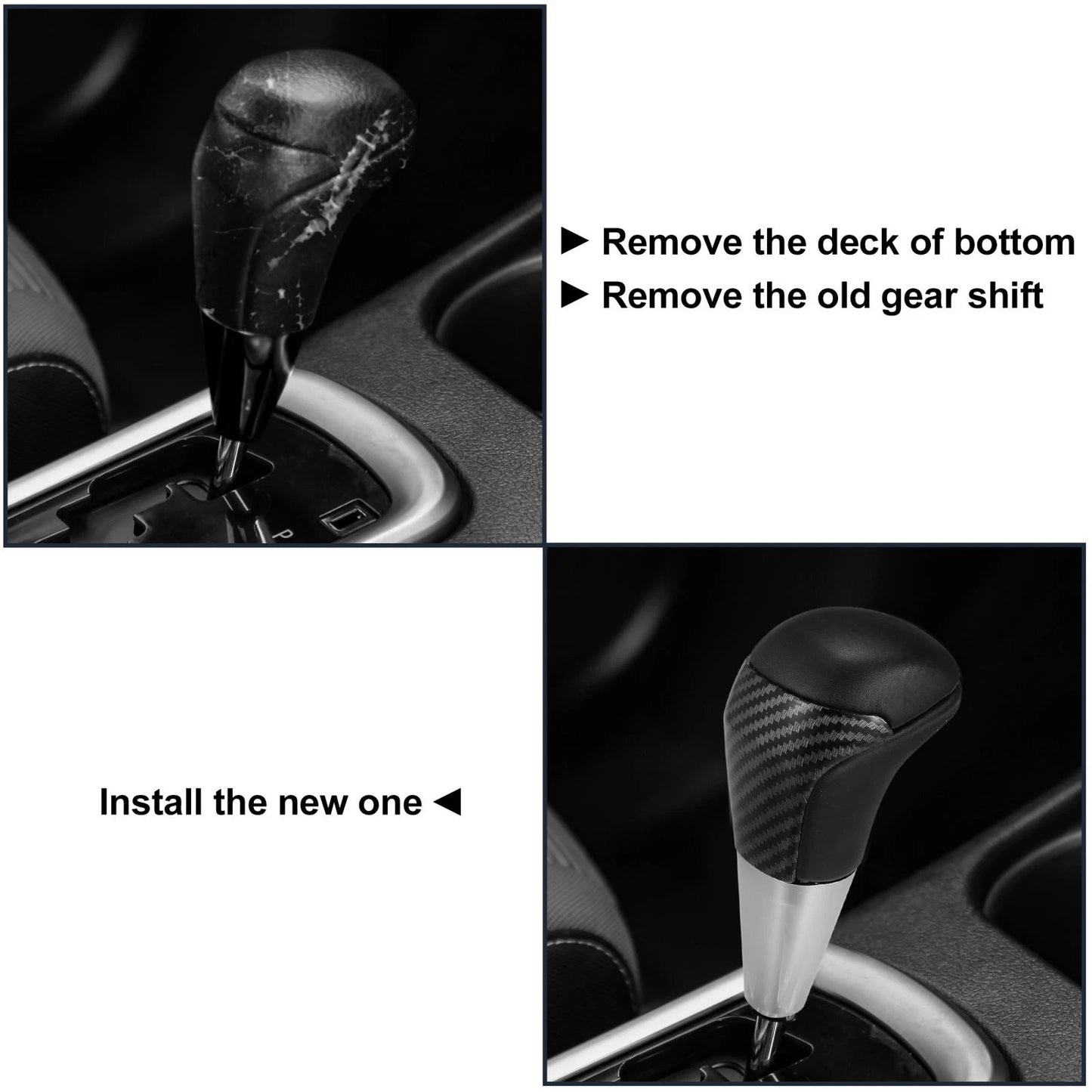 Gear Shift Knob / Carbon Fiber Pattern Black / for Toyota Tundra