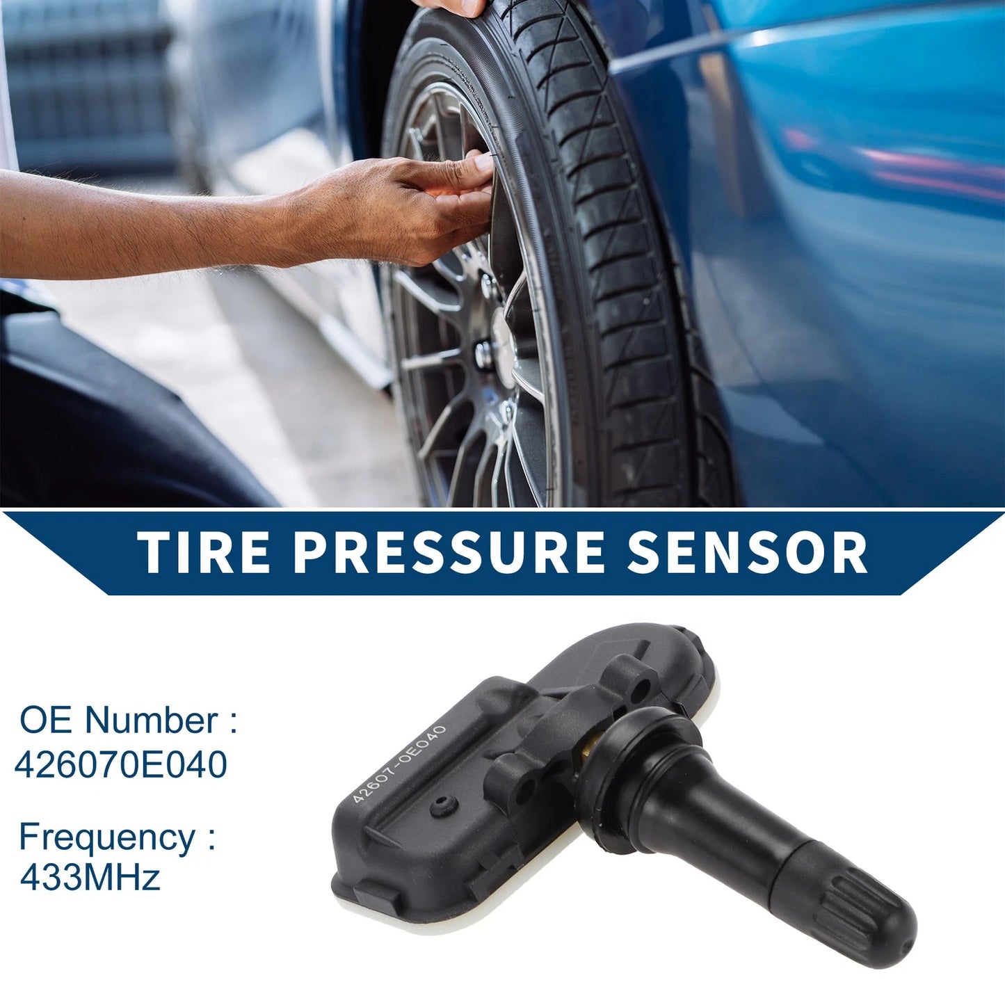 Tire Pressure Sensor 433MHz for Mazda CX-9 (2007-2015) 1 x Pcs