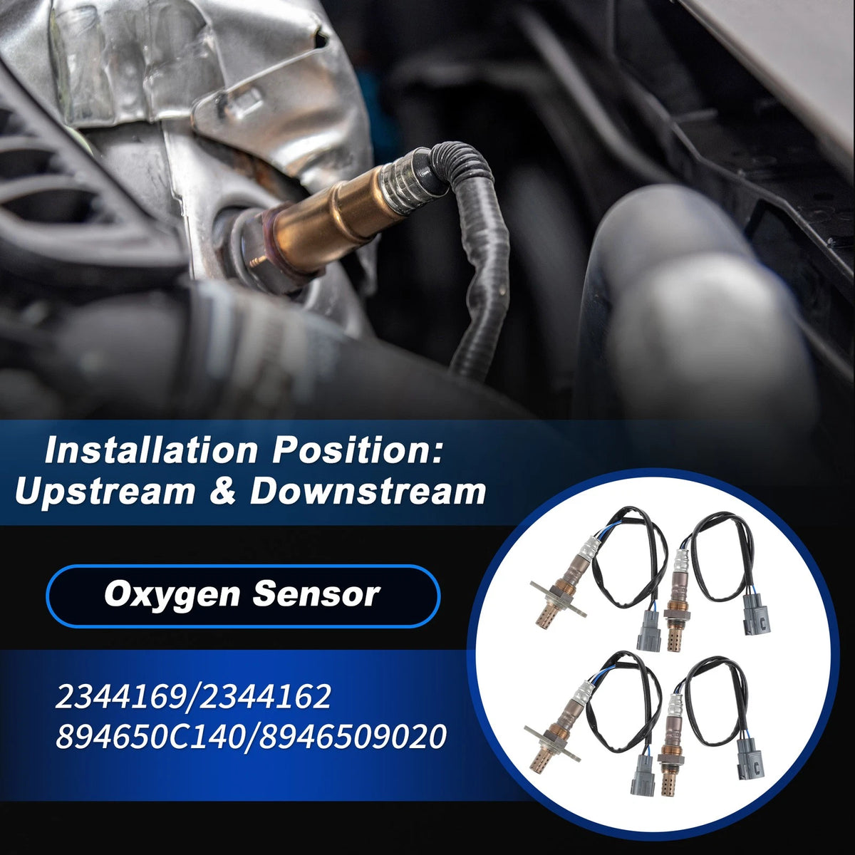 Oxygen Sensors 4 x for Toyota Tundra 4WD (2000-2002)