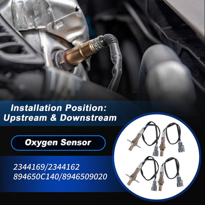 Oxygen Sensors 4 x for Toyota Tundra 4WD (2000-2002)