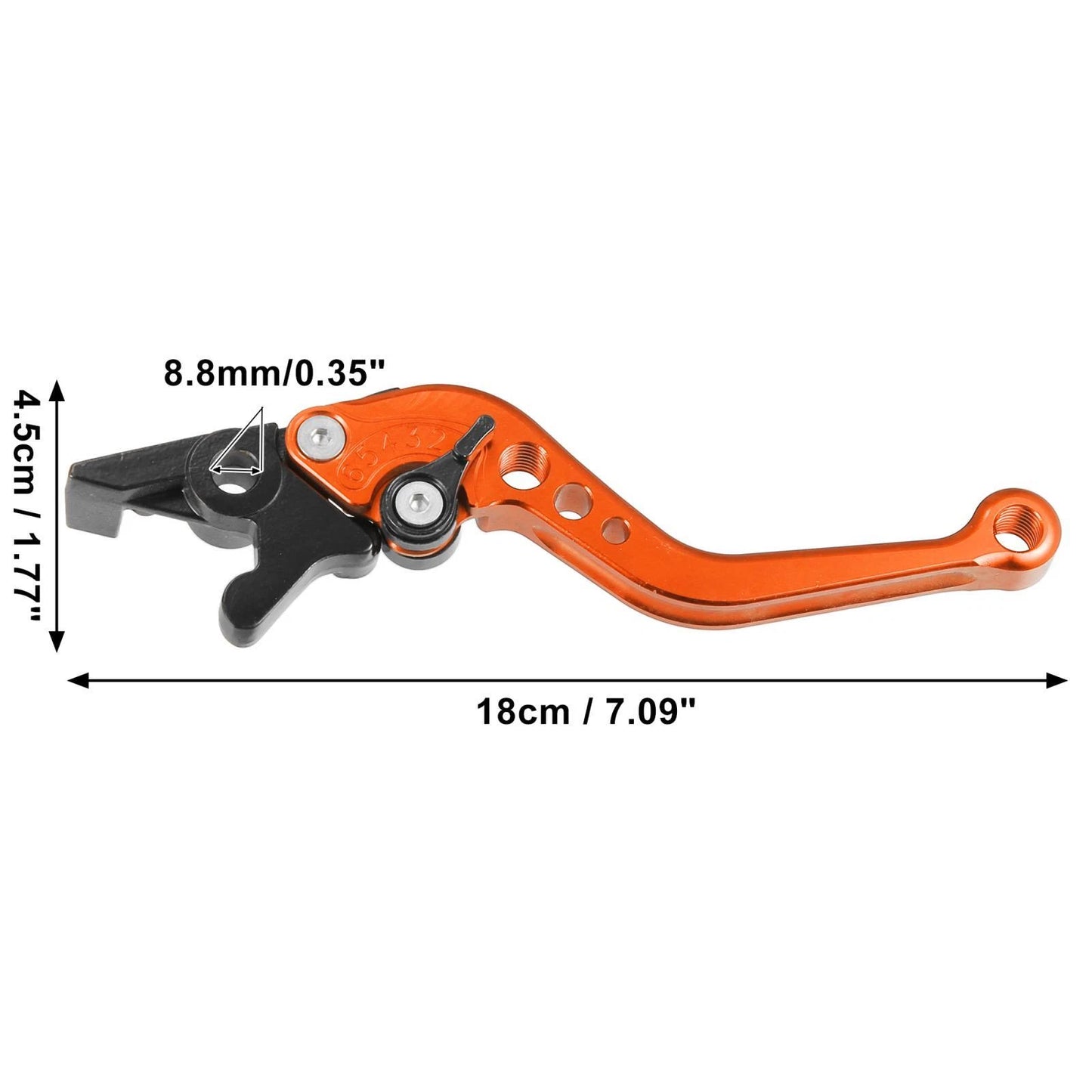 Brake Clutch Lever Set for Honda CBR300R (2014-2019) Orange Aluminum Alloy