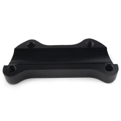 Black Smooth Handlebar Riser Top Clamp for Harley Dyna Softail Sportster