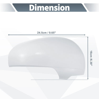Right Side Rearview Mirror Cover Cap White for Toyota Prius (2010–2012)